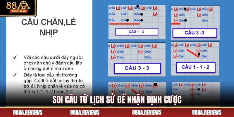 Soi cầu từ lịch sử để nhận định cược